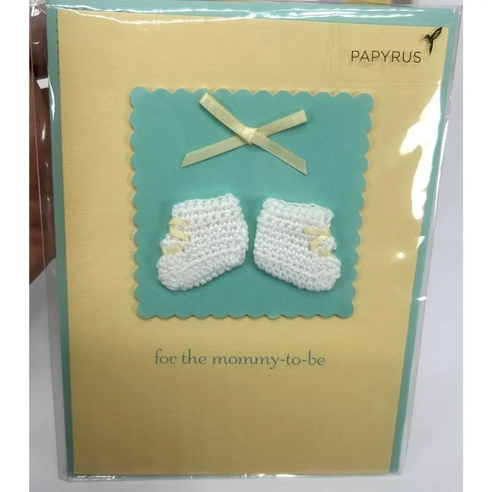 Lot of 5 Papyrus Mother's Day Cards, for Mom, Mommy to be 3D NEW